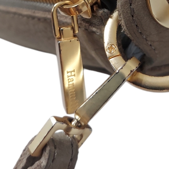 Hammit Los Angeles Grey Natural With Brushed Gold Mini Shoulder Bag - Picture 5 of 9